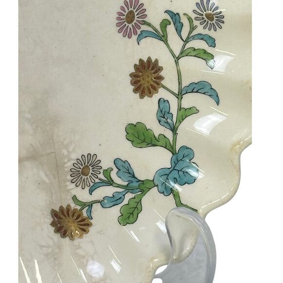 Copeland Spode Aesthetic Movement c. 1870-1890 Chelsea Bird Flower 8 3/8" Plate - Picture 2 of 7